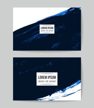 Soyut Mavi grunge fırça vuruşları, vektör arka plan