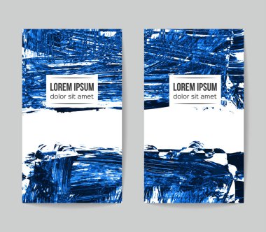 Soyut grunge fırça vuruşları, vektör arka plan