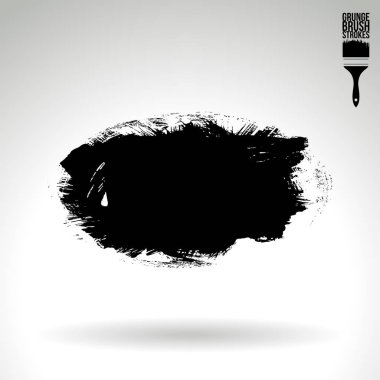 Soyut grunge fırça vuruşları, vektör arka plan