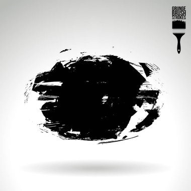 Soyut grunge fırça vuruşları, vektör arka plan
