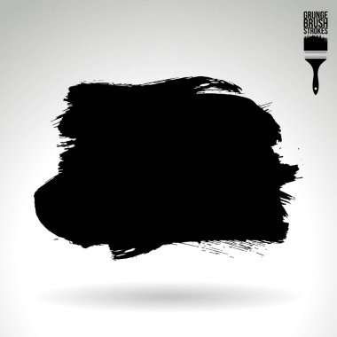 Soyut grunge fırça vuruşları, vektör arka plan