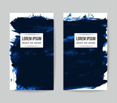 Soyut grunge fırça vuruşları, vektör arka plan