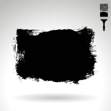 fırça vuruş siyah vektör arka plan