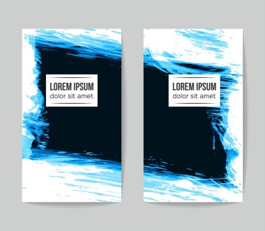 Soyut fırça vuruşları, vektör arka planı