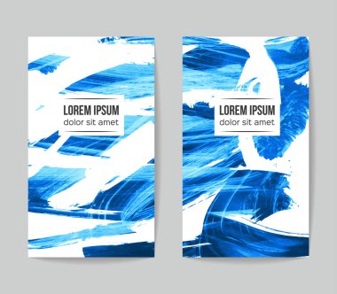 Soyut grunge fırça vuruşları, vektör arka plan