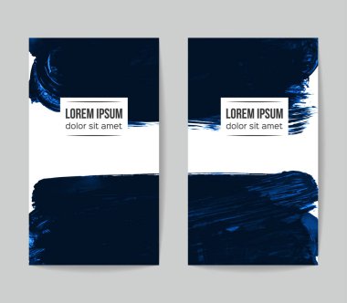 Soyut grunge fırça vuruşları, vektör arka plan