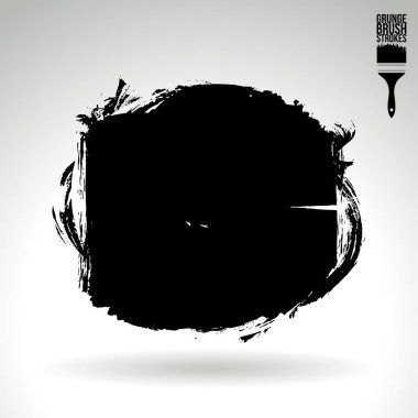 Soyut grunge fırça vuruşları, vektör arka plan