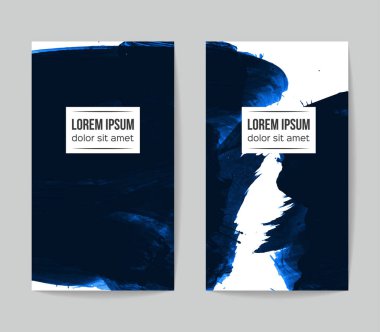 Soyut grunge fırça vuruşları, vektör arka plan