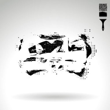 Soyut fırça vuruşları, vektör arka planı