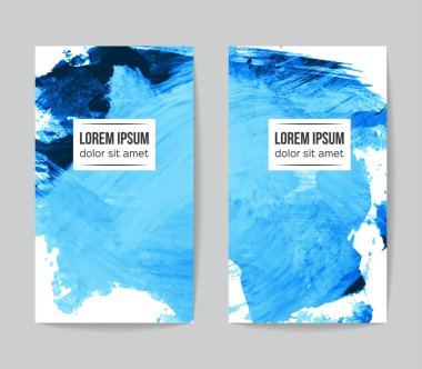 Soyut grunge fırça vuruşları, vektör arka plan