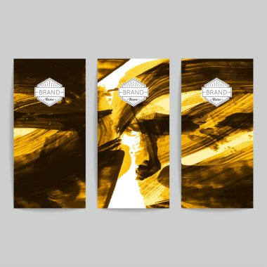 Soyut fırça vuruşları, vektör arka planı