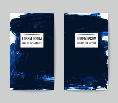 Soyut grunge fırça vuruşları, vektör arka plan