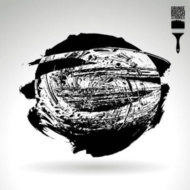fırça vuruş siyah vektör arka plan
