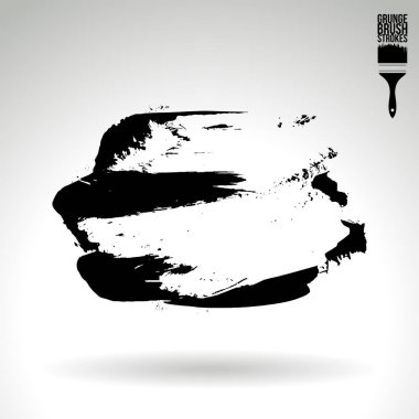 Soyut grunge fırça vuruşları, vektör arka plan