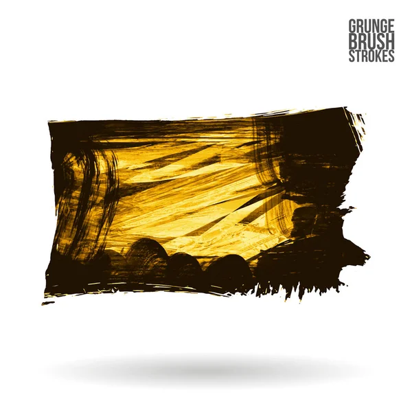 Abstract Grunge Brush Strokes Vector Background — Stock Vector