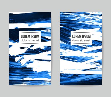 Soyut grunge fırça vuruşları, vektör arka plan