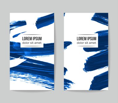 Soyut grunge fırça vuruşları, vektör arka plan