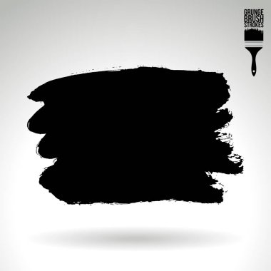 Soyut grunge fırça vuruşları, vektör arka plan