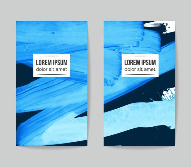 Soyut grunge fırça vuruşları, vektör arka plan