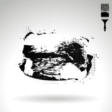 Soyut fırça vuruşları, vektör arka planı