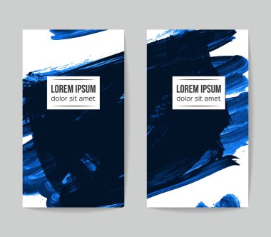 Soyut grunge fırça vuruşları, vektör arka plan