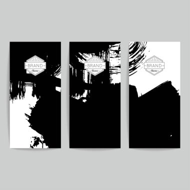 Soyut fırça vuruşları, vektör arka planı