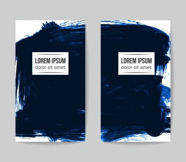 Soyut grunge fırça vuruşları, vektör arka plan