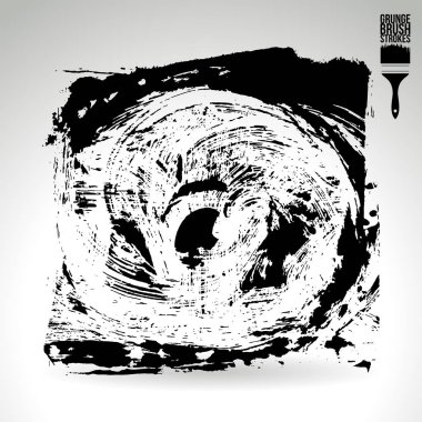 Soyut grunge fırça vuruşları, vektör arka plan