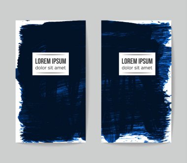 Soyut grunge fırça vuruşları, vektör arka plan