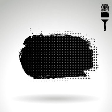 Soyut fırça vuruşları, vektör arka planı