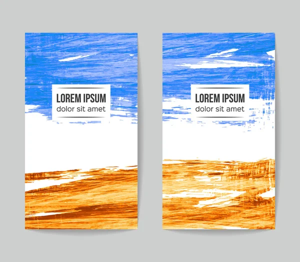 Soyut grunge fırça vuruşları, vektör arka plan