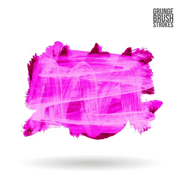 Abstract Pink Grunge Brush Strokes Vector Illustration — Stock Vector