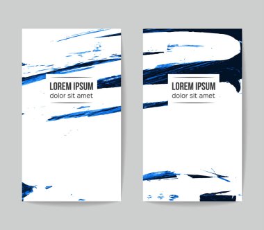 Soyut grunge fırça vuruşları, vektör arka plan