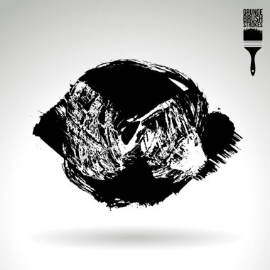 fırça vuruş siyah vektör arka plan
