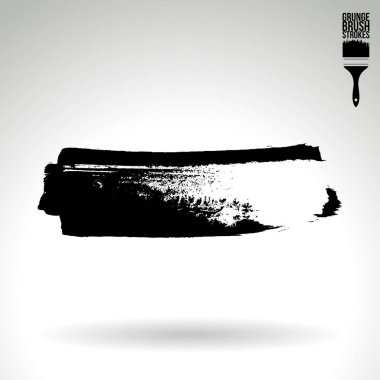 Soyut grunge fırça vuruşları, vektör arka plan