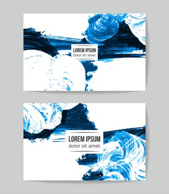 Soyut grunge fırça vuruşları, vektör arka plan