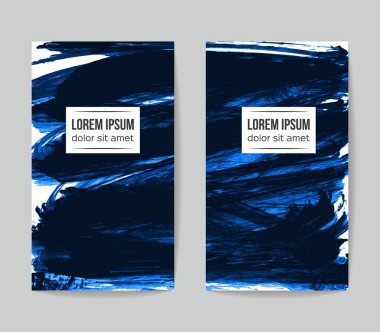 Soyut grunge fırça vuruşları, vektör arka plan