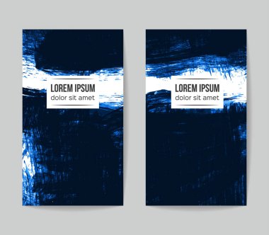 Soyut grunge fırça vuruşları, vektör arka plan