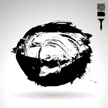 Soyut grunge fırça vuruşları, vektör arka plan