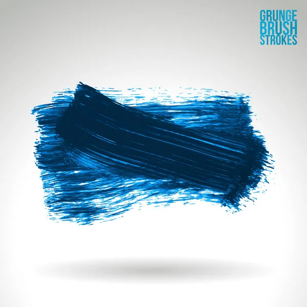 Абстрактные Синие Мазки Кистью Векторный Фон — стоковый вектор