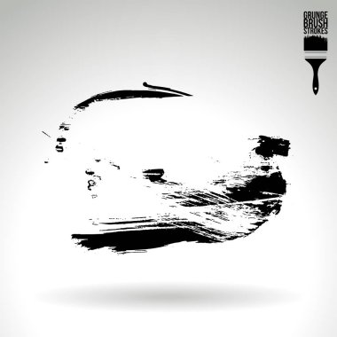 Soyut grunge fırça vuruşları, vektör arka plan
