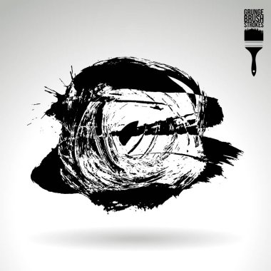 fırça vuruş siyah vektör arka plan