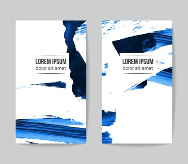 Soyut grunge fırça vuruşları, vektör arka plan