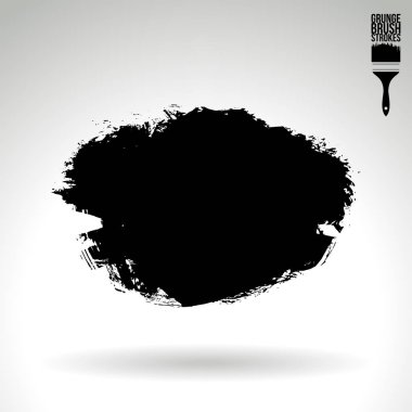 Soyut grunge fırça vuruşları, vektör arka plan