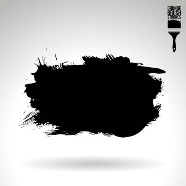 Soyut grunge fırça vuruşları, vektör arka plan
