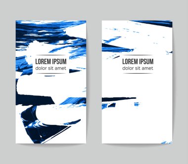 Soyut grunge fırça vuruşları, vektör arka plan