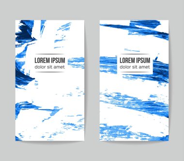 Soyut grunge fırça vuruşları, vektör arka plan