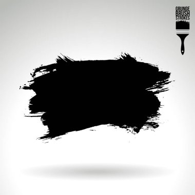 Soyut grunge fırça vuruşları, vektör arka plan