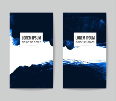 Soyut grunge fırça vuruşları, vektör arka plan