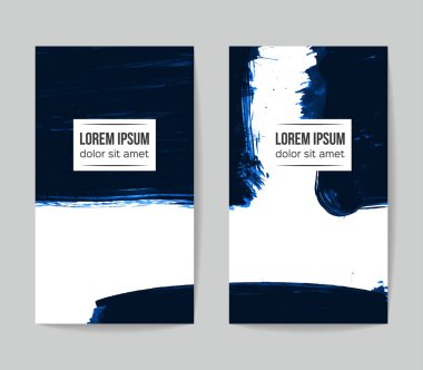 Soyut grunge fırça vuruşları, vektör arka plan